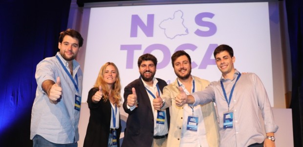 Antonio Landáburu, proclamado presidente de Nuevas Generaciones de la Región de Murcia con el 99,2% de los votos